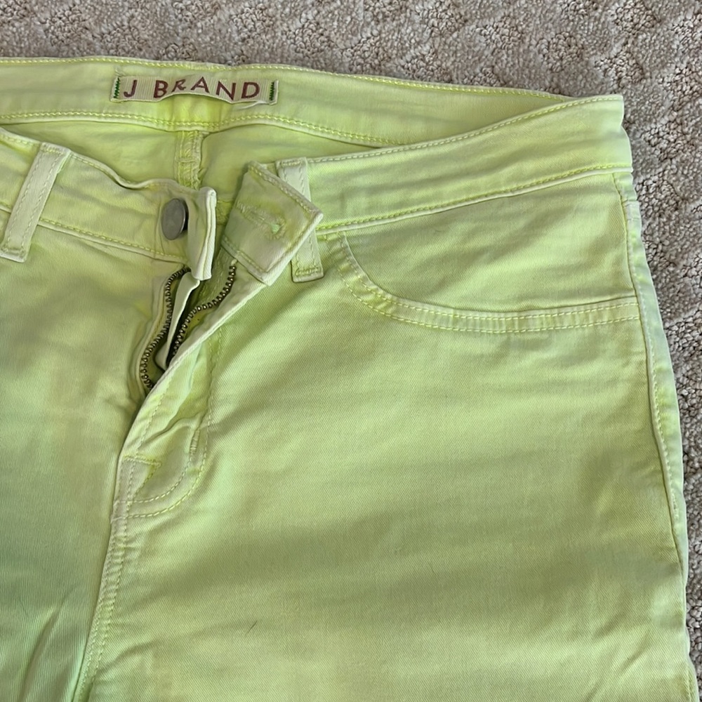 JBrand Yellow Skinny Leg Jeans - Picture 9 of 10